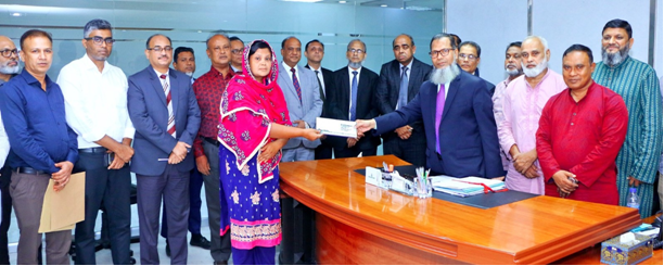 Widow of Late Md. Ariful Islam, Principal Officer of Gopinathpur Branch has been appointed as an employee of Uttara Bank PLC